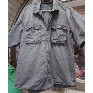 Redhead Mens Outdoor Shirt XL Blue Gray Short Sleeve